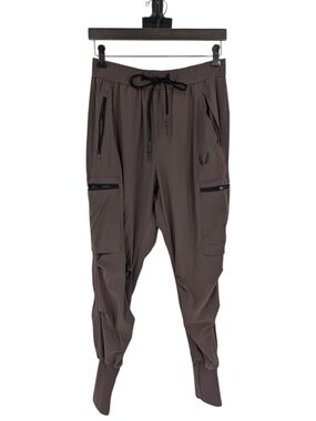 00191 ASRV Cargo Workout Track Pant Brown size Small activewear gym athletic